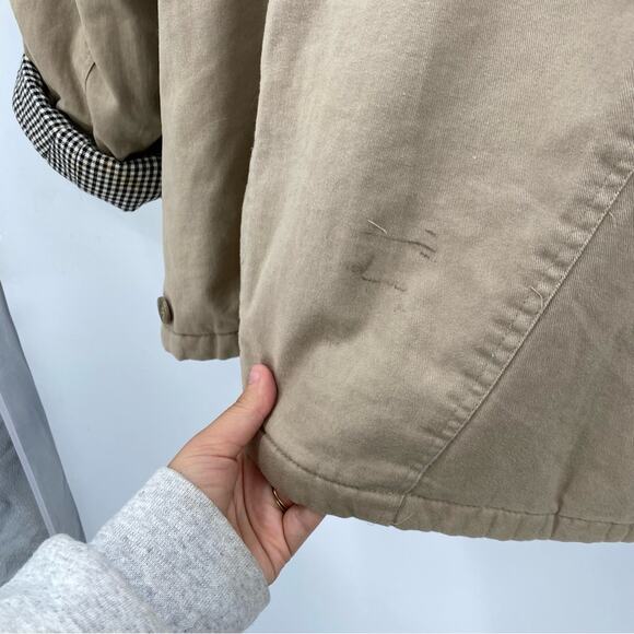 ❤️ Vintage Ann Taylor puffy gingham lined bomber jacket - Picture 8 of 8